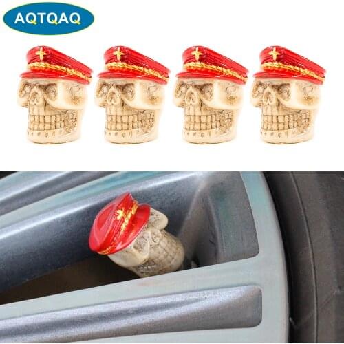4Pcs/Set Car Modified Valve Caps Personalized Navy Tire Valve Caps Suitable for Car Bicycles and Motorcycles