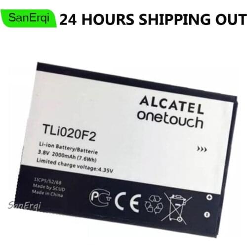 Battery For Alcatel C7 One Touch Pop 2 5042d For TCL J726T J720T 7040 OT-7040D OT-7040 TLI020F1