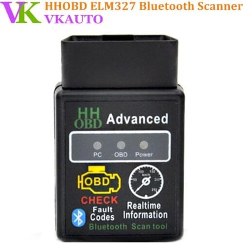 HHOBD Mini Bluetooth ELM327 V2.1 HH OBDII Car Diagnostic Scanner Works on Android Symbian Win System Free Shipping