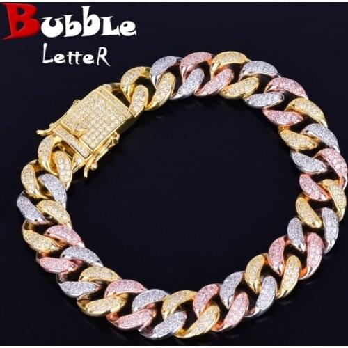 Bubble letter Chain Bracelets