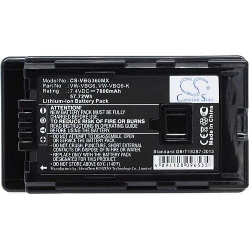 CameronSino for PANASONIC AG-AC130 AG-AC130A AG-AC130AEJ AG-AC130AP AG-AC160 AG-AC160A AG-AC160AEJ AG-AC160AP battery