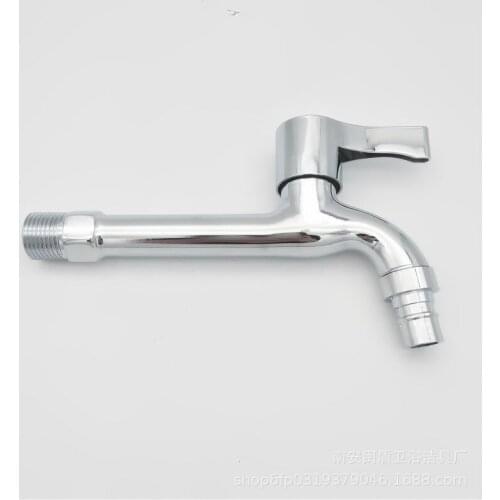 G1/2" High Quality Zinc Alloy Wall Mounted Chrome Finish Bibcock Washing Machine Mop Pool Single Cold Water Garden Faucet