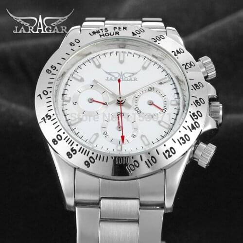 JAG6903M4S2 new popular Jaragar Automatic men watch factory stainless steel band best price free shipping with gift box