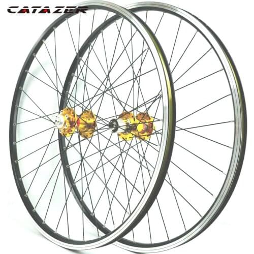 26inch 4 Bearing HUB 041/042 32holes Disc V Brake Wheel Mountain Bike Wheel Set 7/8/9/10/11 Speed Cassette