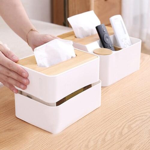Tissue Box Home Living Room Pumping Container Creative Simple Nordic Multifunctional Tissue Tube Remote Control Storage Box