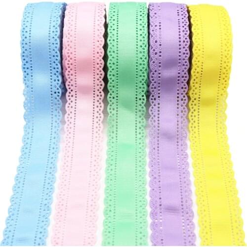 5 Yards/lot 30mm Grosgrain Ribbons For Cake Hollow Flowers Cloth Tape Lace Diy Handmade Hair Accessories Ribbons 15070458