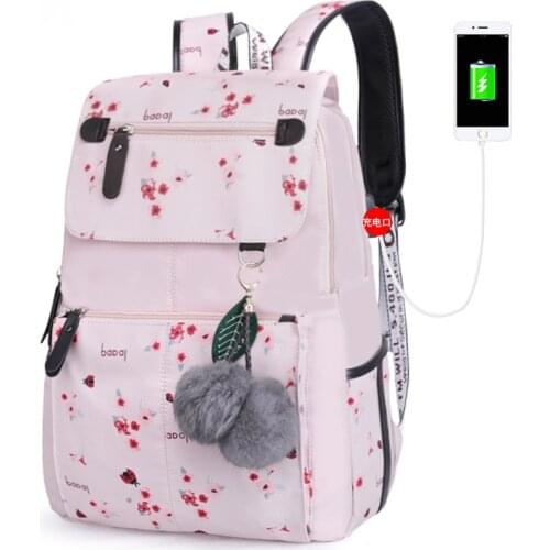 Fashion Cute Backpack Flower Pattern Women Backpack Waterproof Shoulder Bags Teen Girl School Bag Mochilas Female Student