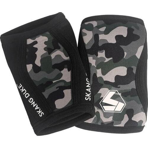 1 Pair 7mm New Weightlifting Compression Knee Pads Squat Gym Exercise Knee Protector Powerlifting CrossFit Fitness Training