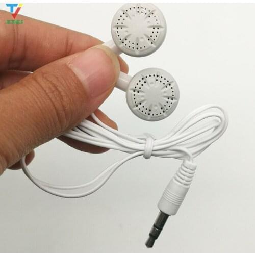 Earbuds Headphones Earphones White Color for Schools, Libraries,500pcs/lot