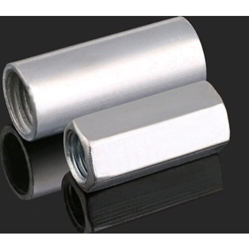 Galvanized envexed hexagonal nut/screw wire connection nut/extended round joint nut M6-M12 2PCS