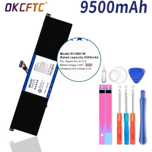 OKCFTC 9500mAh R15B01W New Laptop Battery For Xiaomi Pro 15.6" Series Notebook 7.6V 60.04WH