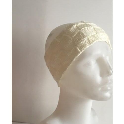 Pafuli Hand Knitted Winter Band Cream