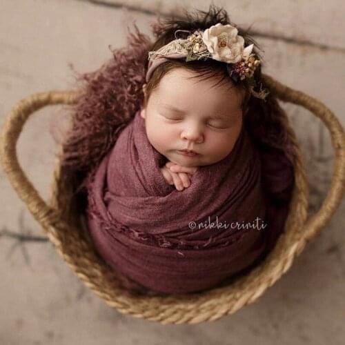 Newborn photo props basket childrens studio woven basket baby photo baby full moon photo weaving frame
