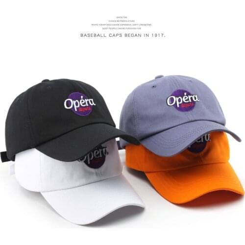 SLECKTON Cotton Baseball Cap for Women and Men Fashion "Opera" Embroidered Hat Cotton Soft Top Caps Casual Snapback Hats Unisex