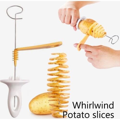1 Set of Spiral Potato Cutter Vegetable Spiral Cutter Cucumber Slicer Potato Slicer Grill Accessories Kitchen Gadgets