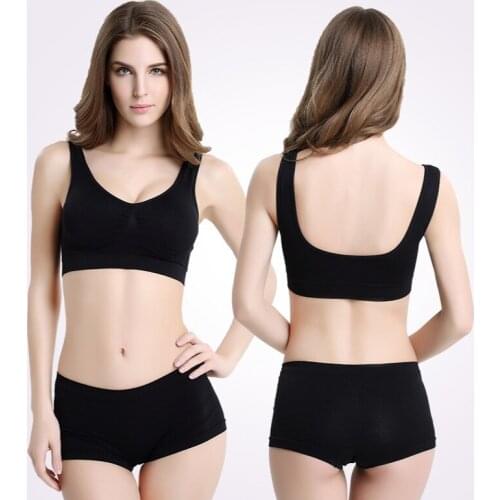 THUNSHION Sports Bra Ladies Padded Push up Yoga Fitness Daily Wear Breathable Cotton Maternity Nursing Underwear