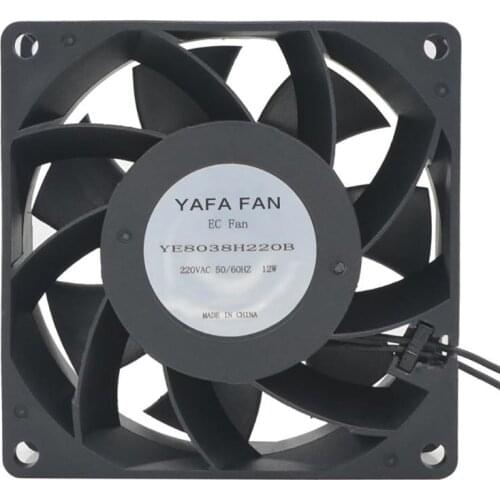 220V EC fan 8038 80mm air blower Pop plastic frame energy saving cooling fan in china YF8038H220B