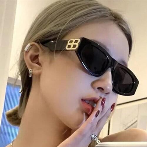 Cat Eye Sunglasses Women Fashion 2021 Brand Designer Color Gradient Lens Sun Glasses Cool B Party Beach Glasses UV400