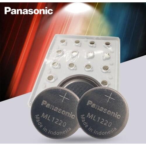 100PCS/Lot Original Panasonic ML1220 3V ML 1220 Rechargeable CMOS RTC BIOS Back Up Cell Button Coin Battery Batteries