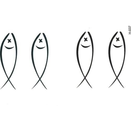 100pcs Small fishing waterproof temporary tattoos men flash tattoo sleeves temporary tatoo sticker tattoo body art tatuajes