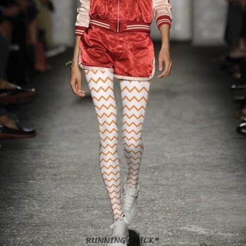 140D Autumn And Winter Thick Velvet Simple Wave Printing Pantyhose