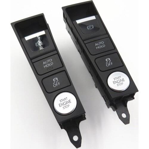 2 Pcs 3AD927137B Car Auto Holder ESP OFF ASR Engine Start/Stop Switch Hand Brake Button For CC Passat B7 3AD 927 137 B