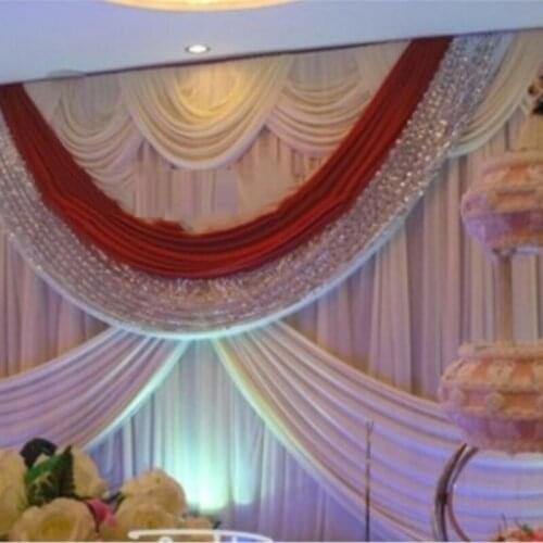 2018 Luxury Shiny wedding backdrop 10ft * 20ft with lilac and sequin swag