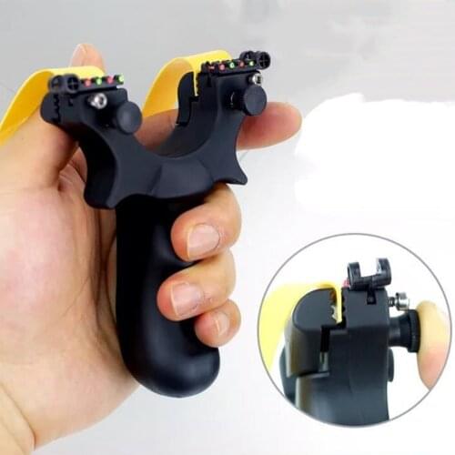 2019 Outdoor Slingshot Catapult High Quality Slingshot Of Resin Flat Rubber Band Aiming Accurate Slingshot for Hunting Shooting
