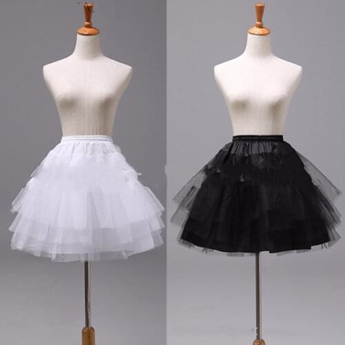 New Children Petticoats for Flower Girl Dress Hoopless Short Crinoline Little Girls Kid Underskirt