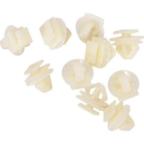 50Pcs White ABS Expert Door Moulding Clips Trim Panel Hole Clip Push Engine Cover Fasteners For Peugeot 106 206 306 307 806