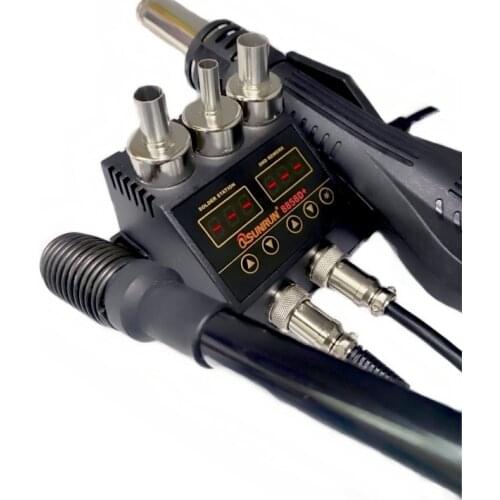 BGA Rework Station 2 In 1 Soldering Iron Hot Air Gun Welding Hot Air Soldering Quick Desoldering Tools 858D 8858d+ 8858 8898