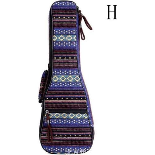 21 23 26 Inch Ukulele Bag Double Shoulder Straps Case Fashion printed fabric Hawaiian small guitar case Ukulele Accessories QB11