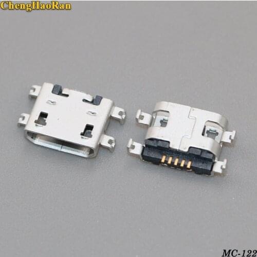 ChengHaoRan 10pcs Micro USB connector charge jack For HUAWEI Y511-T00 Y511-U00 For Alcatel One Touch Idol Dual OT6040 6040D/E