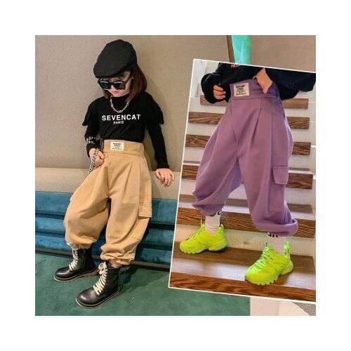 Korean Childrens Clothing Girls Casual Pants 2020 Autumn New Baby Boys and Girls Casual Pants Korean Childrens Trousers 2-8Y
