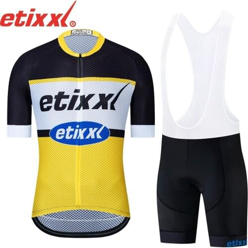 ETIXXL 2021 Funny Cycling Jersey MTB Mountain bike Clothing Men Short Set Ropa Ciclismo Bicycle Wear Clothes Maillot Culotte