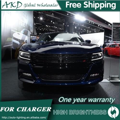 Headlights For Car Dodge Charger 2015-2019 DRL Daytime Running Lights Head Lamp LED Bi Xenon Bulb Fog Lights Car Accessories