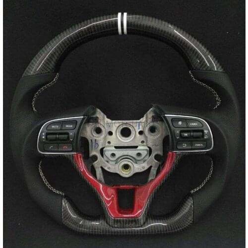 Customized Carbon Fiber Race Steering Wheel For Kia K5 2016 2017 Sportage 4 KX5 2016 2017