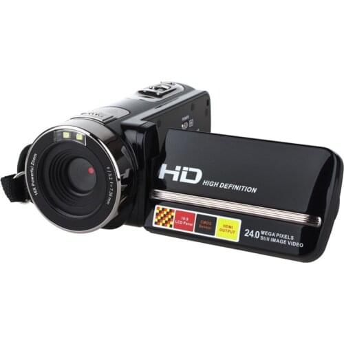 Hd Video Camera Digital Camcorder Full HD 1080P 24MP Video DV DVR 3"TFT LCD 16X Digital ZOOM Support Night Shot Remote Control