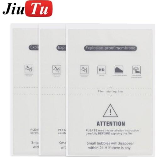 Jiutu Newest 50Pcs Flexible Matte Hydrogel Protective Films For iPhone Samsung Curved Screen Protector