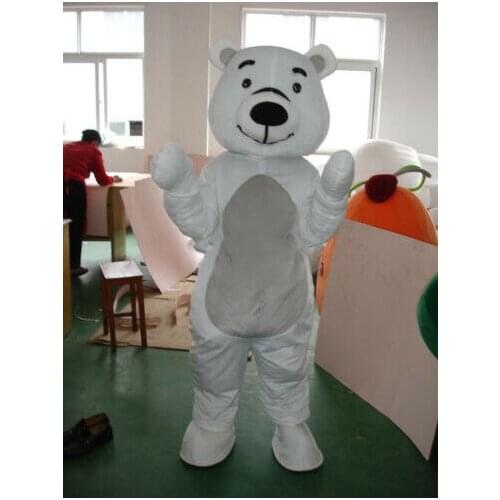 New Happy Carnival Mascot Halloween Polar Bear Cosplay Performance Costume Adult Use Birthday Party Advertising Parade Set
