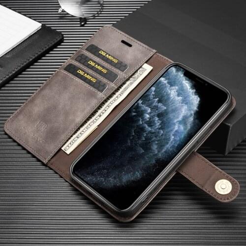 Full Protection Premium Leather Cover for Iphone 12 Mini Pro Max 11 Xs Xr X 6 7 8 Plus Anti-falling Card Slot Wallet Case