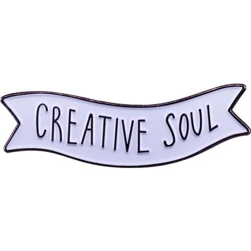 Creative Soul Enamel Banner An essential pin for all kinds of artists at heart