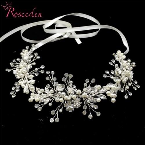 100%Handmade Gold Silver Color Floral Wedding Headpieces Headband Tree Branch Shaped Bridal Hair Vine Hair accessories RE3100