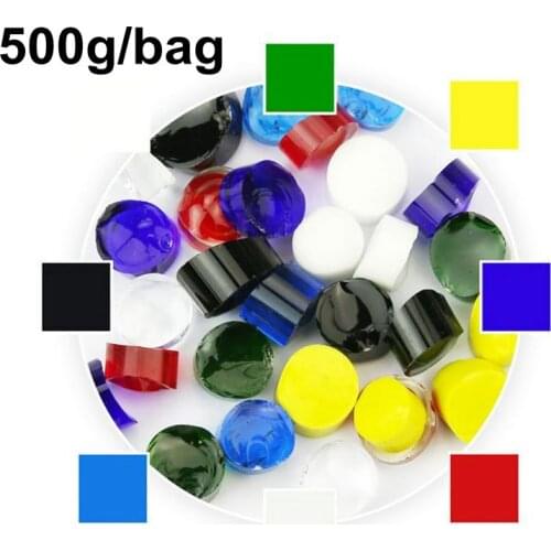 Low Price Wholesale 500g/Bag Mixed Glass Frits Microwave Kiln Accessories For DIY Glass Jewery in Microwave kiln