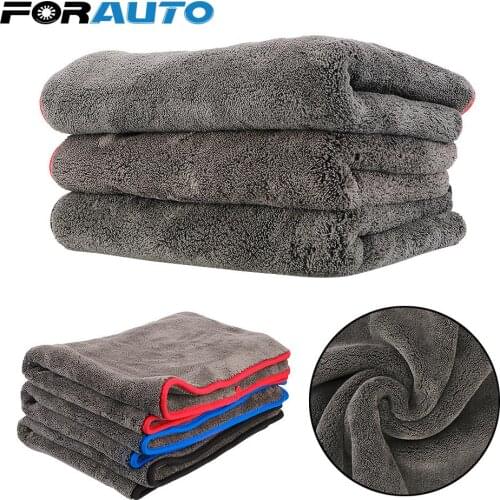 Auto Polishing Wash Tool Detailing Drying Strong Water Absorption Cloth Microfiber Towel 1200GSM Car Cleaning Towels