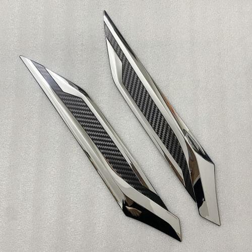 TOMEFON For Toyota RAV4 RAV 4 2019 2020 Auto Front Head Light Lamp Headlight Eyebrow Strips Cover Trim Exterior Accessories ABS