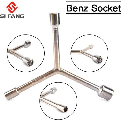 Y-type Socket Wrench Bike Bicycle Y Type Shaped 8/10/12mm Outer Hex Wrench Spanner Socket Tool To Cycling Bicycle Repair Tool