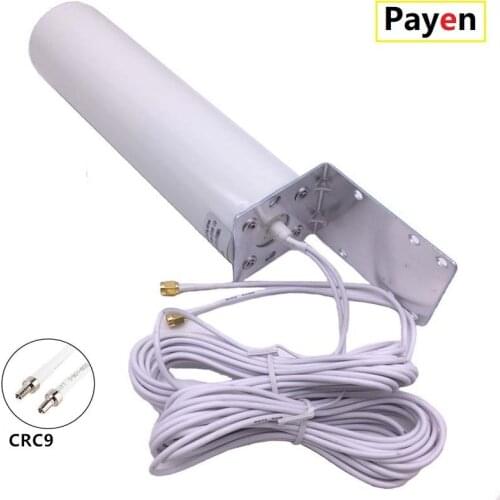 PAYEN 3G 4G LTE External Antennna Outdoor with 5m Dual SlIder CRC9 Connector for 3G 4G Router Modem