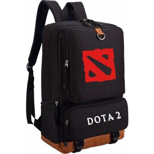 WISHOT DOTA 2 logo CSGO backpack for teenagers boySchool Bags travel Casual Laptop Bags Rucksack