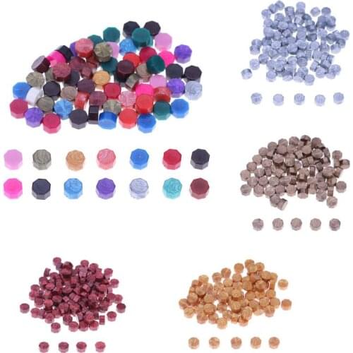 100pcs/lot Retro Wax Seal Beads Vintage Sealing Wax Tablet Pill Beads Wax Seal Granule for Envelope Wedding Ancient Sealing Wax